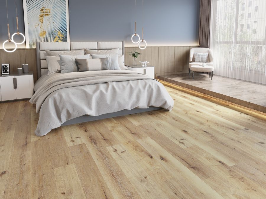 Decotec Rigid Klick Vinylboden - Dekor Rustic Oak 3 Rustic Oak Raumfoto